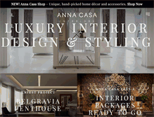 Tablet Screenshot of annacasainteriors.com